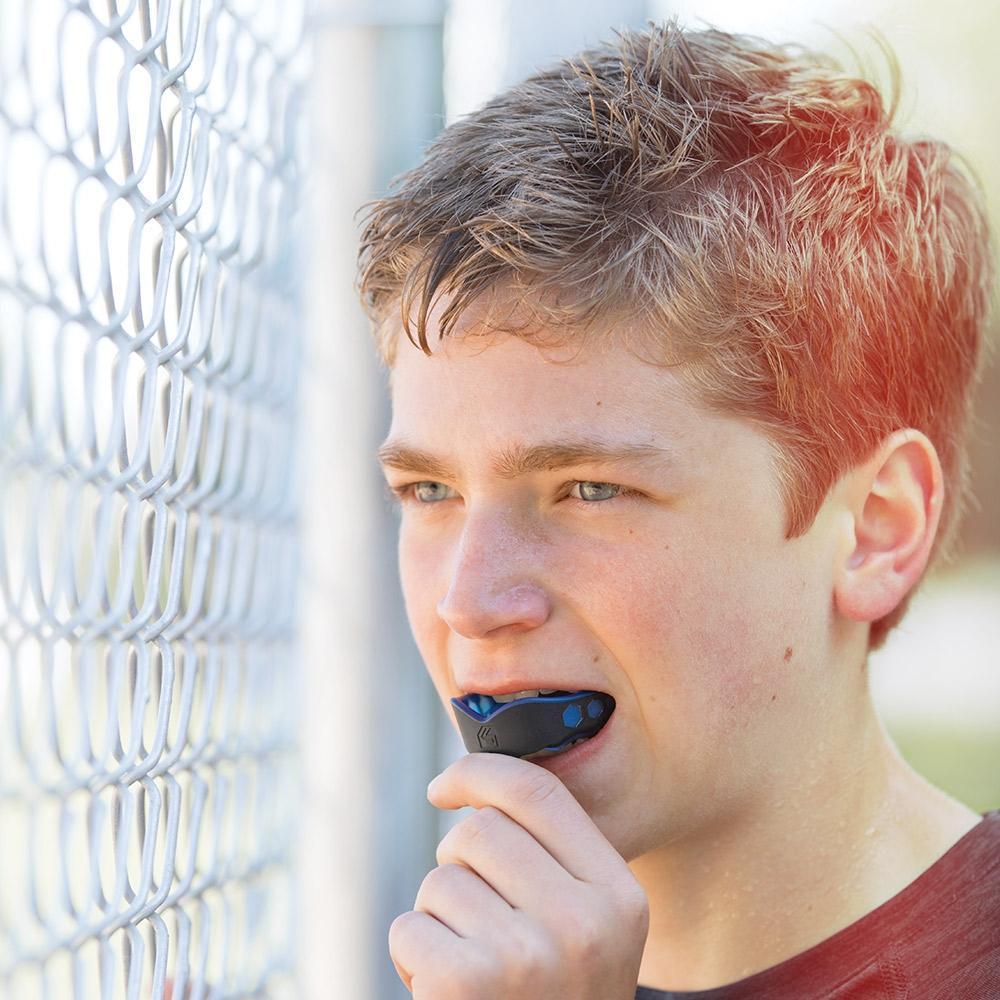SHOCK DOCTOR - Mouthguard Gel Max (Blue / Black) - 6100BB