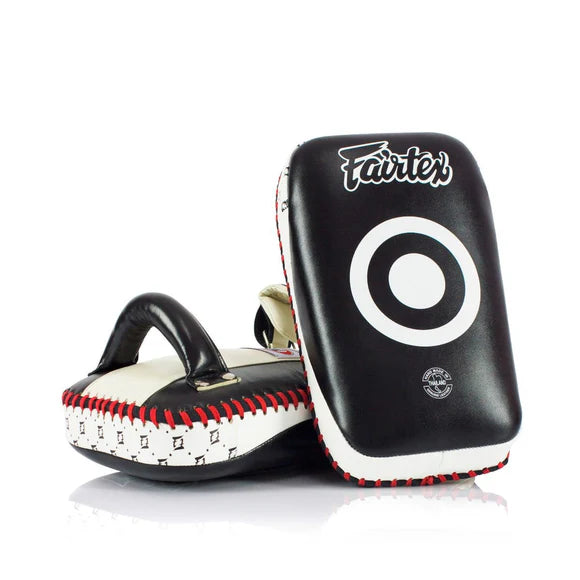 Fairtex Thai Kick Pads (Black / White) - KPLC1