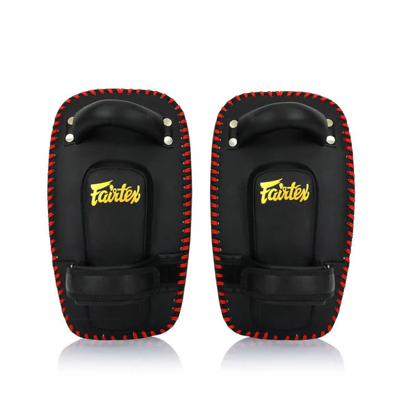 Fairtex Thai Kick Pads (Black / Gold) - KPLC6