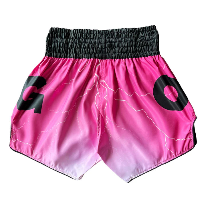 OG - Lighting Muay Thai Short - (Black/Pink)
