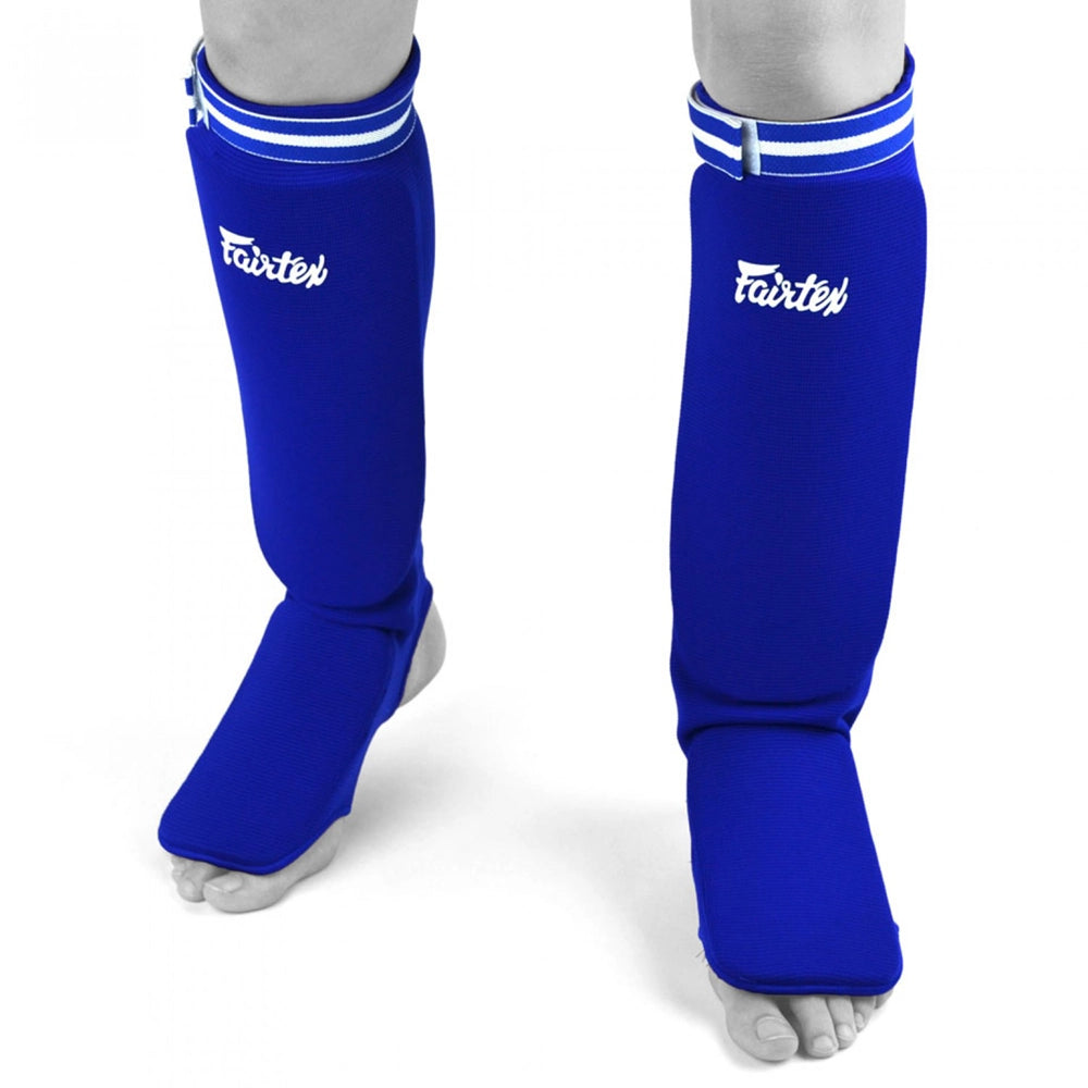 Fairtex COMPETITION Cotton SHIN PADS (Blue) - SPE1