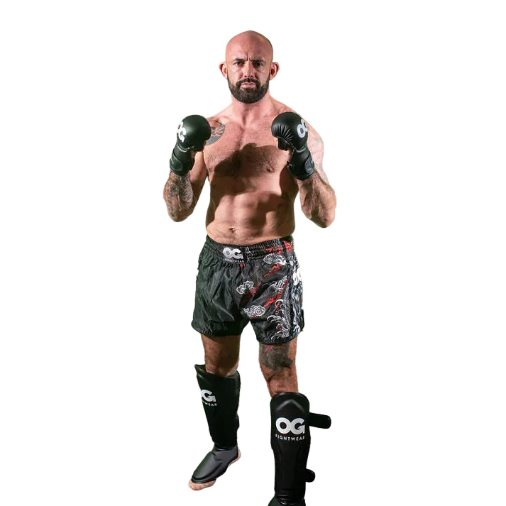 OG - Supermax Shin Guards - (Black)