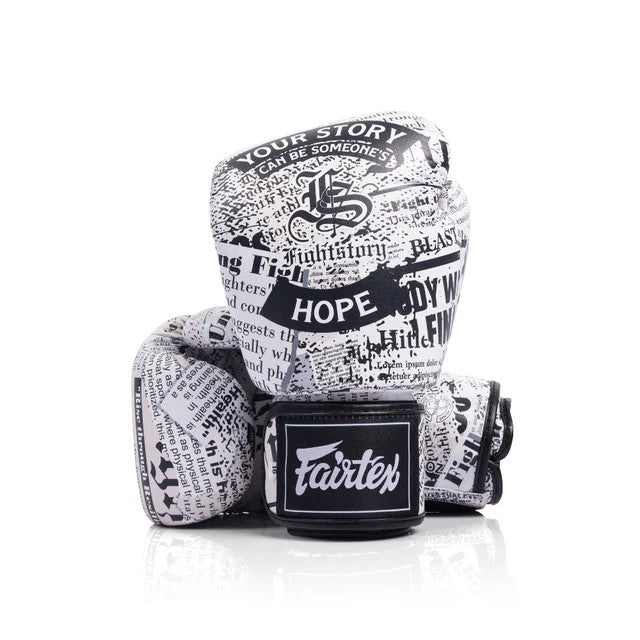 Fairtex BGV PREMIUM - "X FIGHT STORY" MUAY THAI / BOXING GLOVES Premium Leather