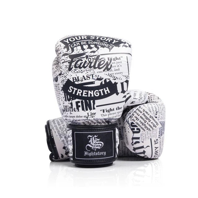 Fairtex BGV PREMIUM - "X FIGHT STORY" MUAY THAI / BOXING GLOVES Premium Leather