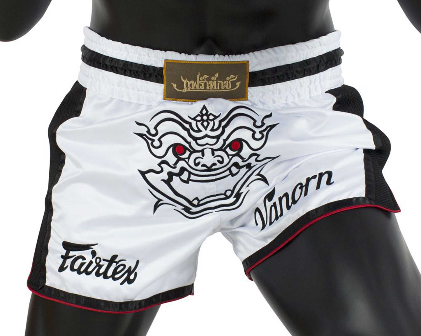 Fairtex MUAY THAI / BOXING SHORTS "VARNON" (White) - BS1712