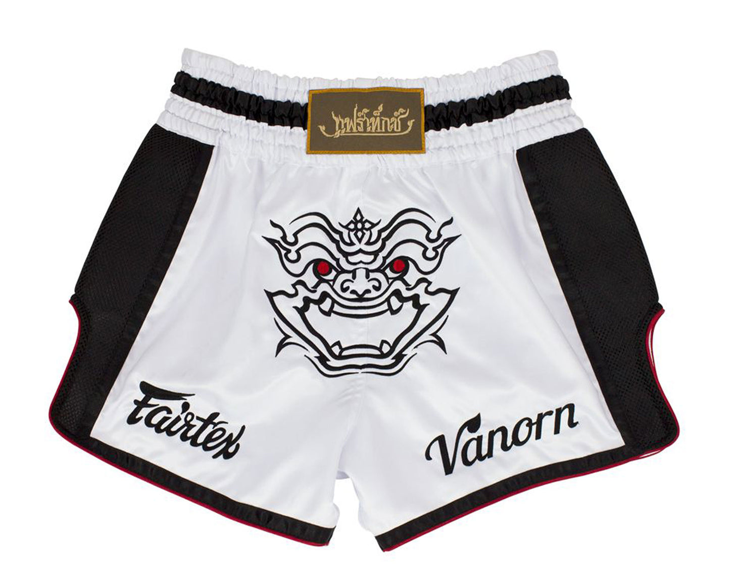 Fairtex MUAY THAI / BOXING SHORTS "VARNON" (White) - BS1712