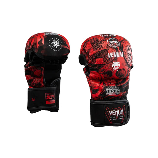Venum - 20th Anniversary MMA Sparring Gloves - (Black/Red)