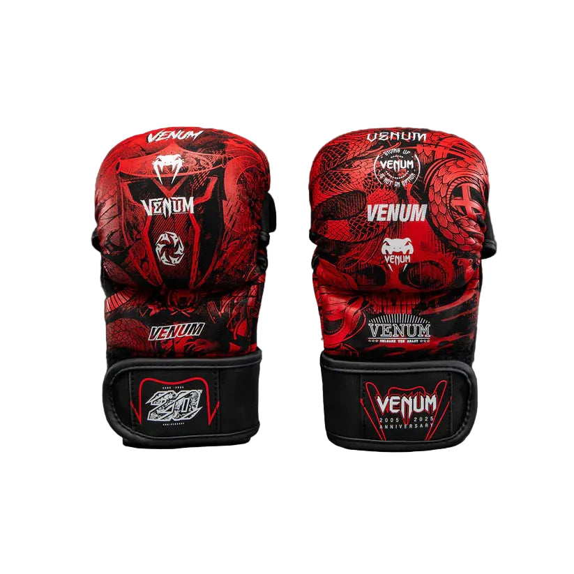 Venum - 20th Anniversary MMA Sparring Gloves - (Black/Red)