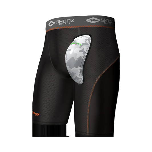 SHOCK DOCTOR - Air Core Spasouar with Compression Short (Black) - 30630BK