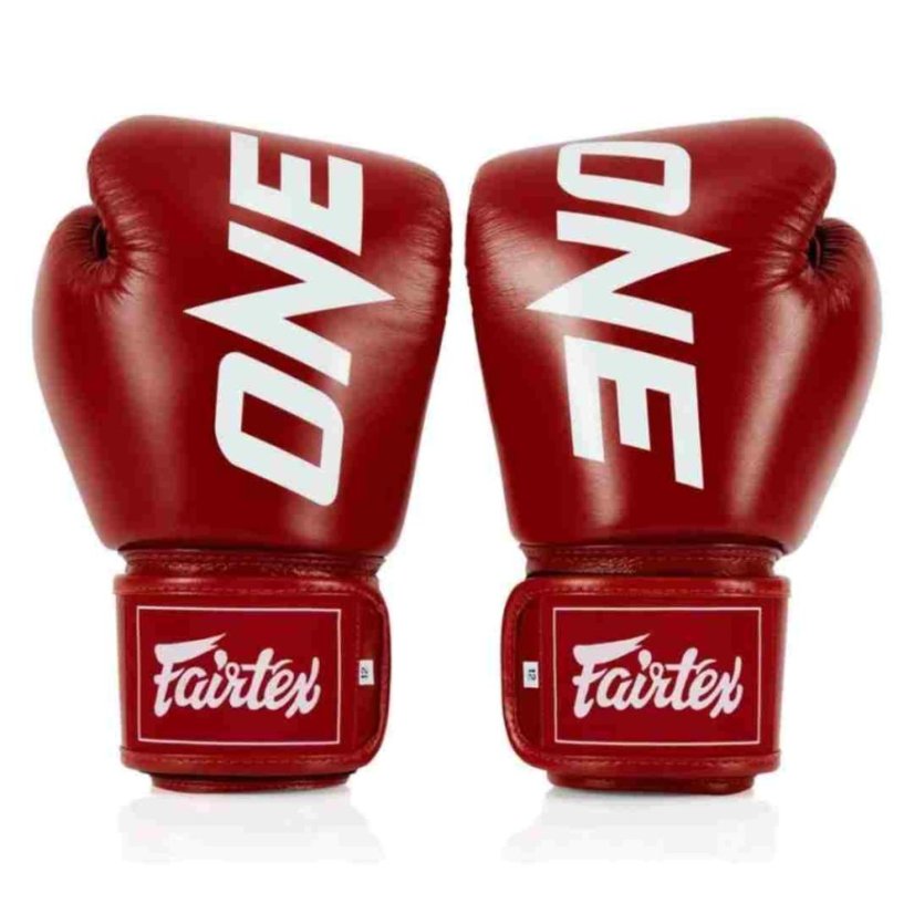 Fairtex BGV1 ONE-MUAY THAI / BOXING GLOVES X ONE (Red)