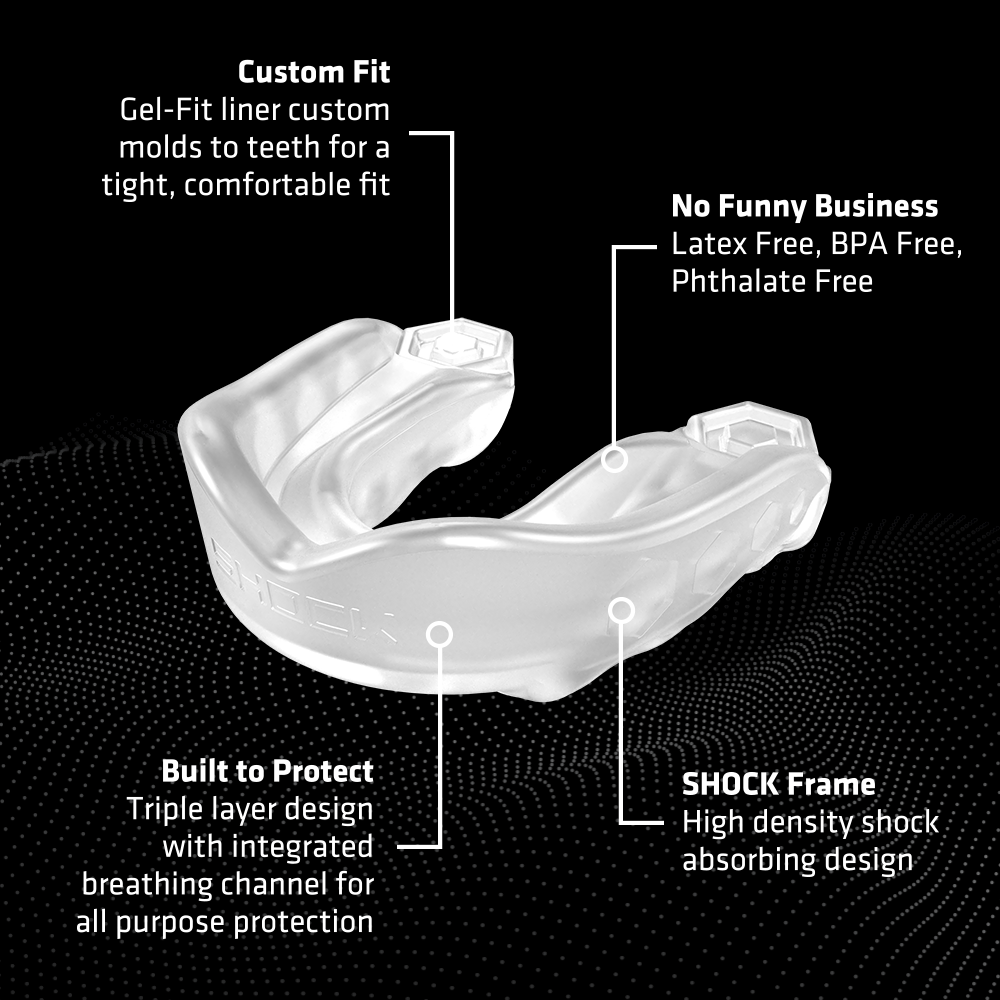 SHOCK DOCTOR - Mouthguard Gel Max (TransClear) - 6190TC AD