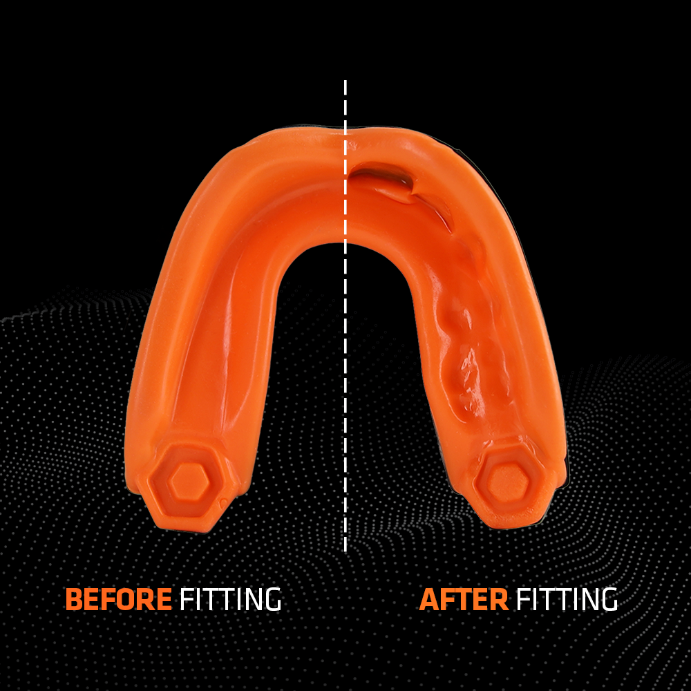 SHOCK DOCTOR - Mouthguard Gel Max (Black / Orange) - 6230BK/OR