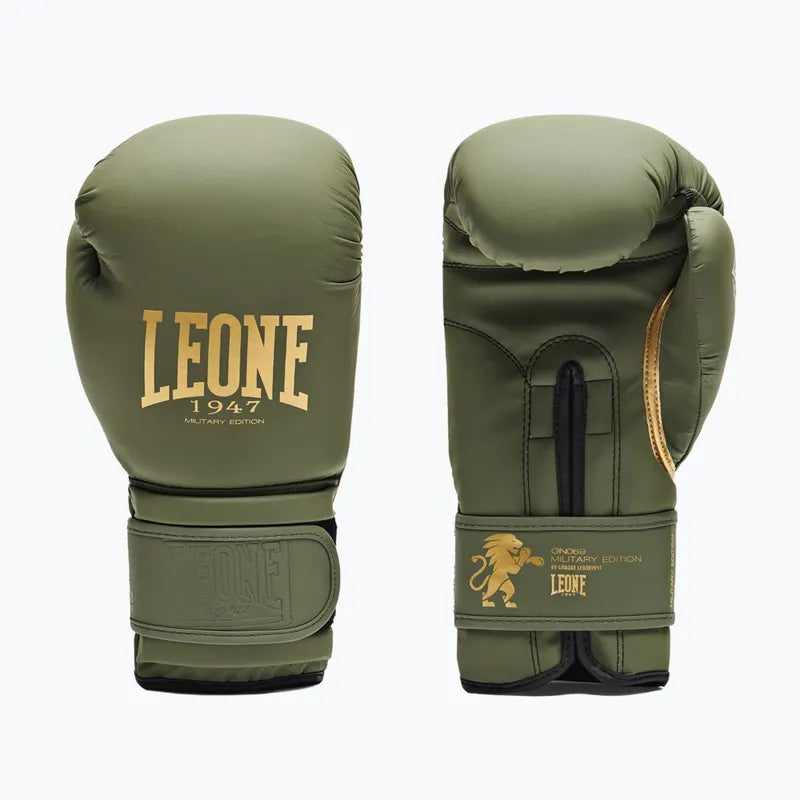 LEONE Gloves - Muay Thai / Boxing Gloves "IDOL" (Army Green) - GN059D