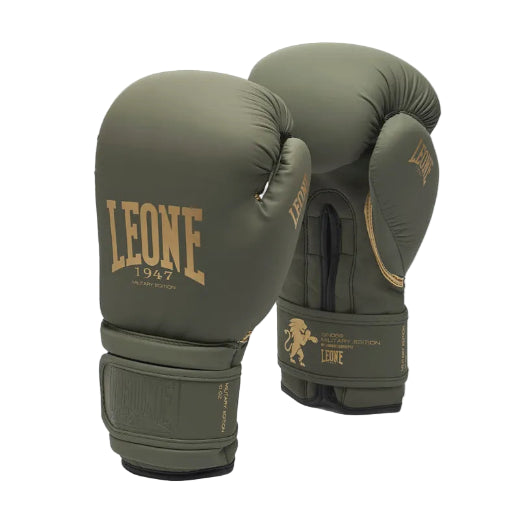 LEONE Gloves - Muay Thai / Boxing Gloves "IDOL" (Army Green) - GN059D