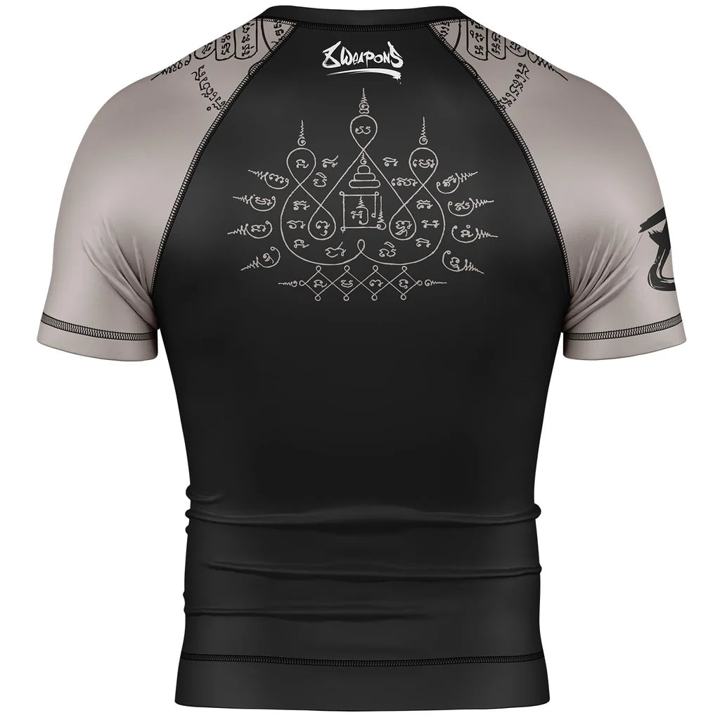 8WEAPONS - Rashguard 8 Ways Yant 2.0 - (Black/Sand)