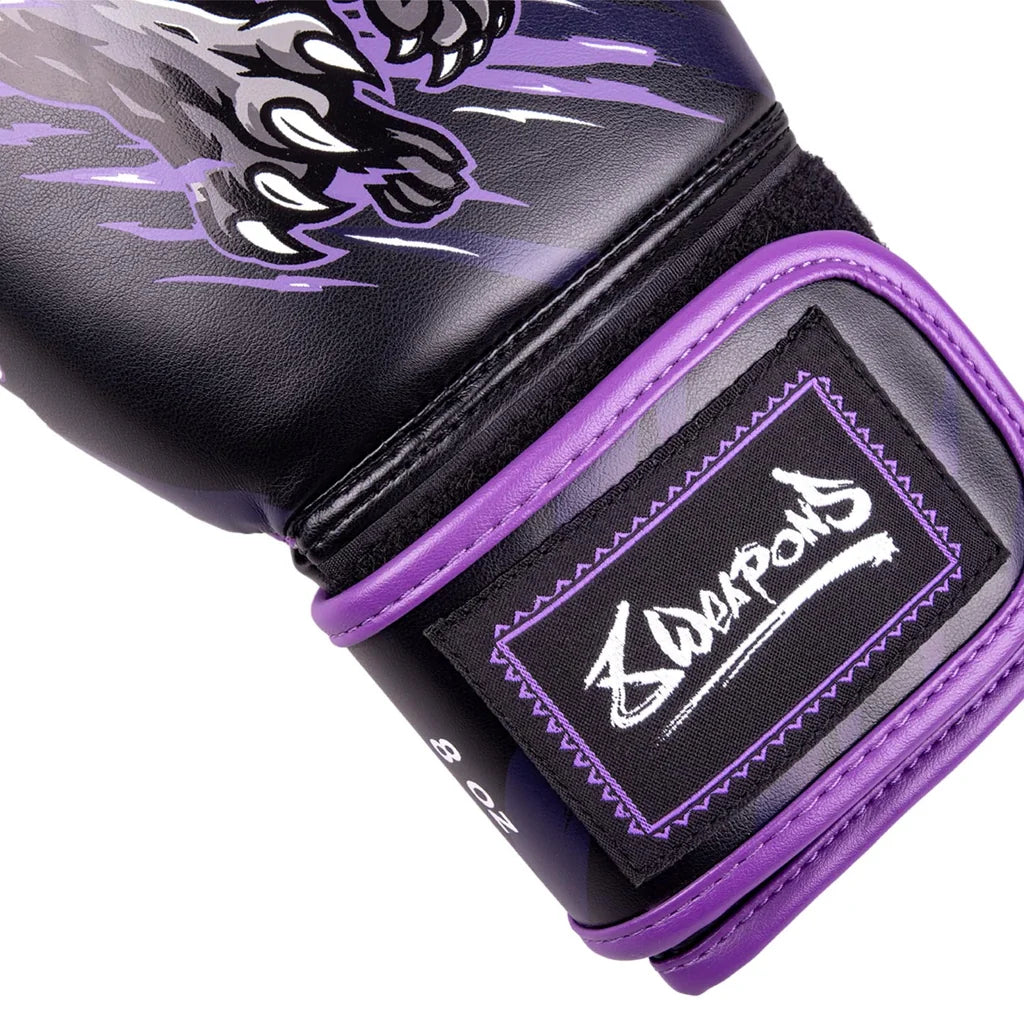 8WEAPONS - KIDS Beastial Panther Boxing Gloves (Purple-Black)