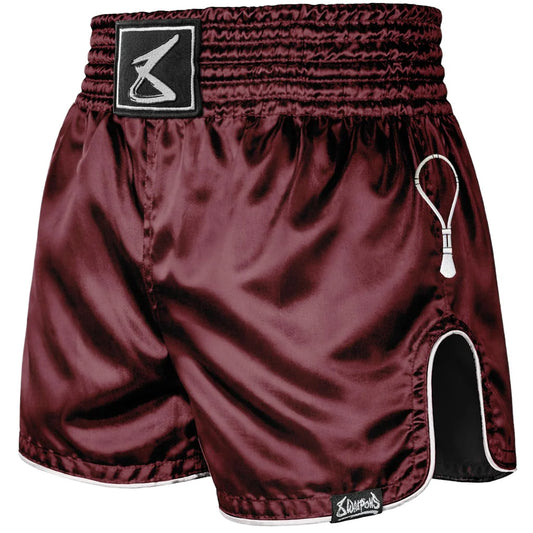 8WEAPONS - Muay Thai Short MONGOL (Burgundy)