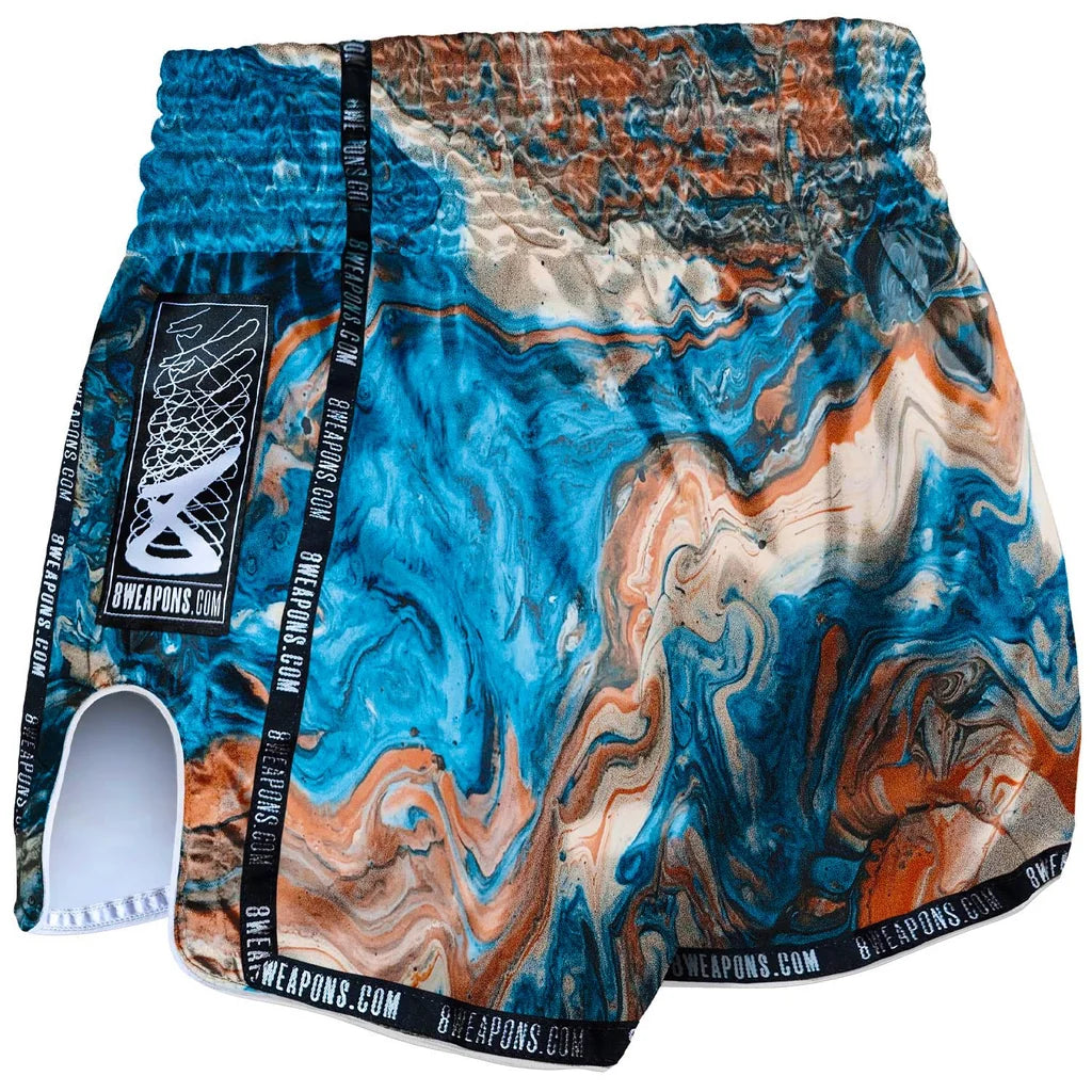 8WEAPONS - Muay Thai Short VIVO VERTICO (Blue)