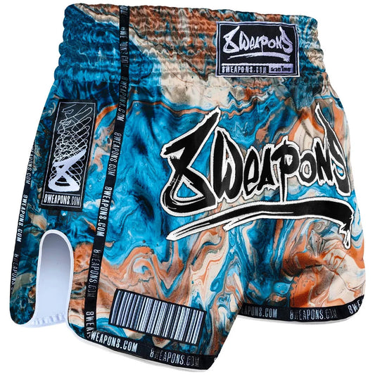 8WEAPONS - Muay Thai Short VIVO VERTICO (Blue)