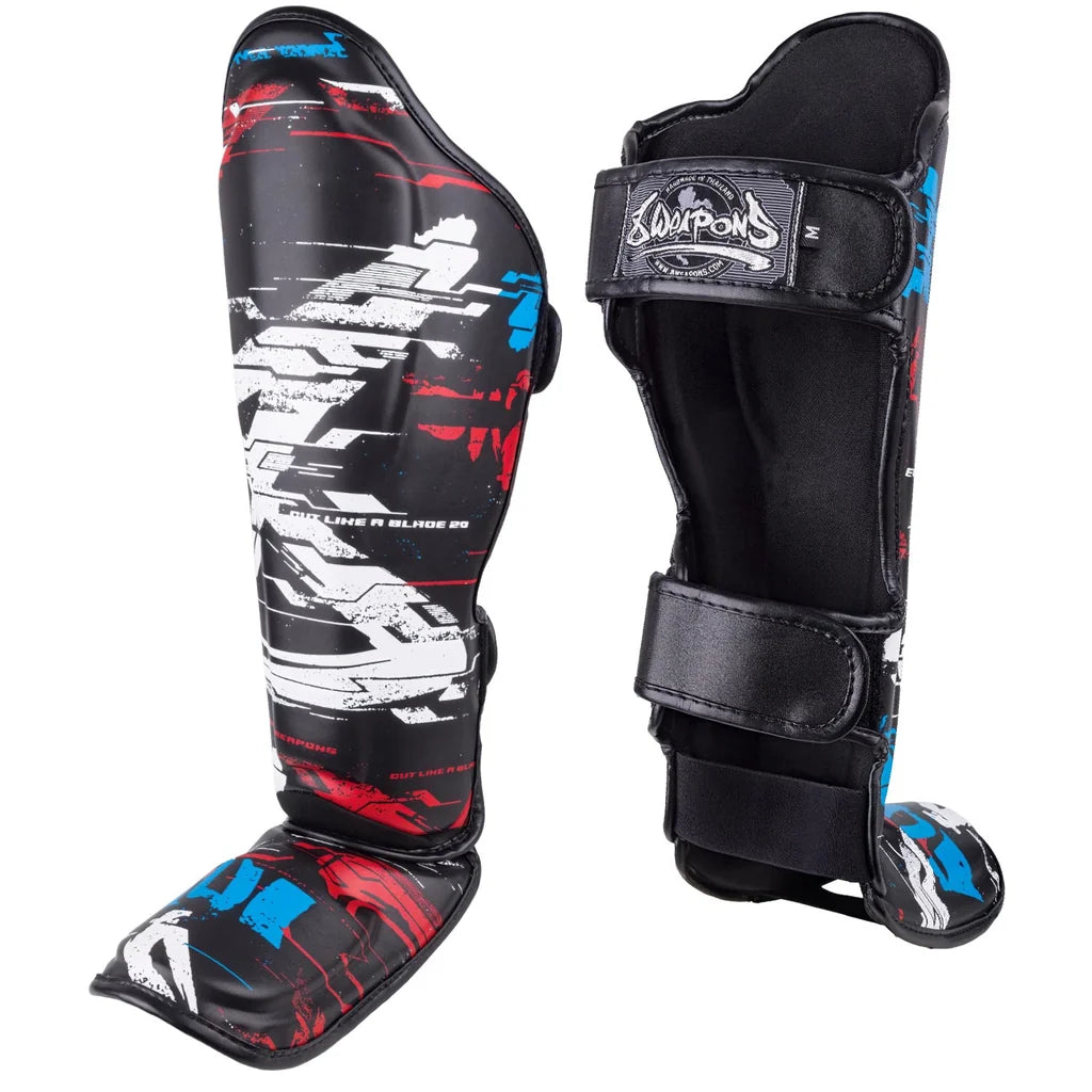 8WEAPONS - Shin Guards "Cut like a Blade" 2.0 (Black -US)