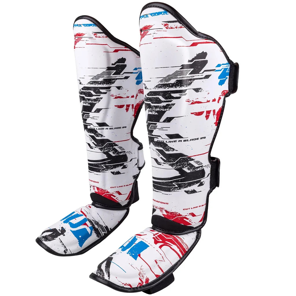 8WEAPONS - Shin Guards "Cut like a Blade" 2.0 (White -US)
