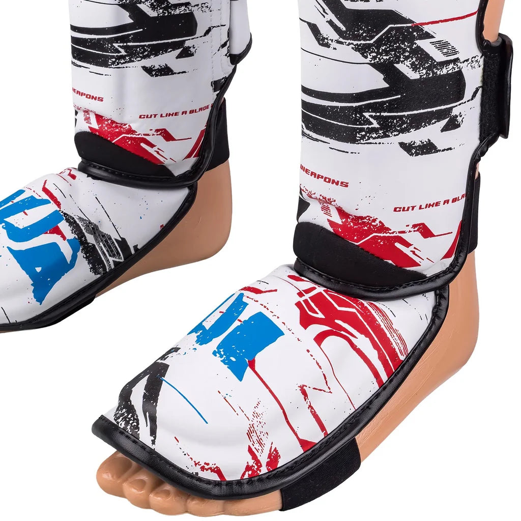 8WEAPONS - Shin Guards "Cut like a Blade" 2.0 (White -US)