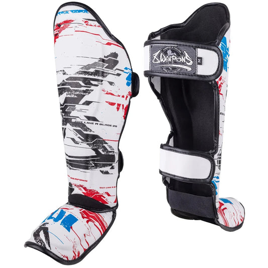 8WEAPONS - Shin Guards "Cut like a Blade" 2.0 (White -US)