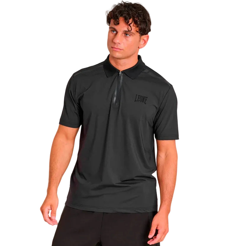 LEONE - BLACK LION T-SHIRT POLO - ABX331
