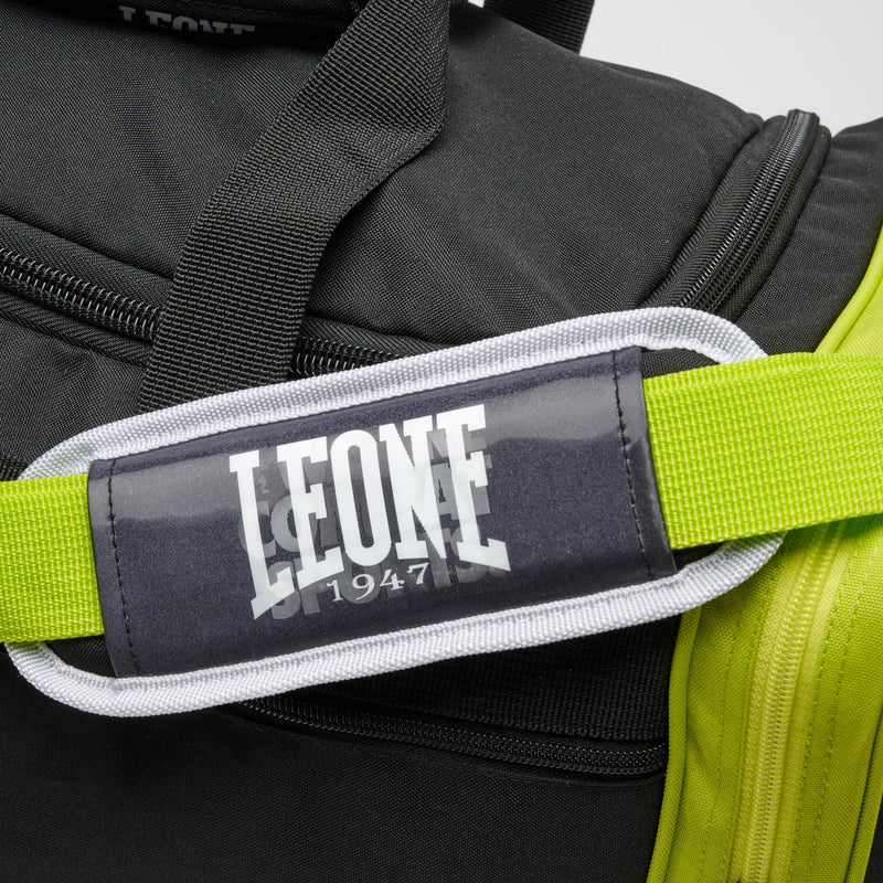 LEONE BAG COLOR BLOCK DUFFEL BAG (Black/Green) - AC956