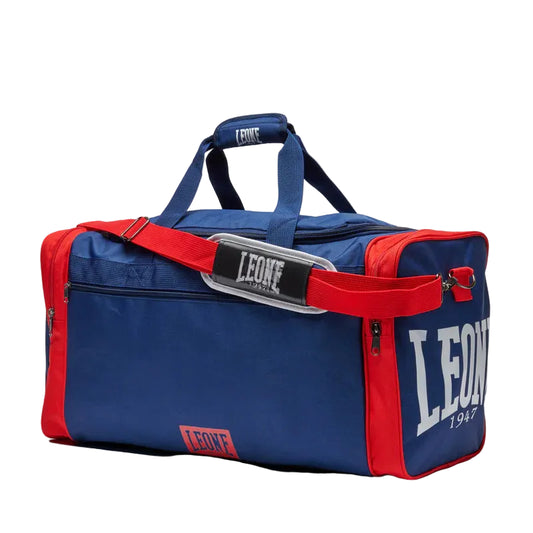 LEONE BAG COLOR BLOCK DUFFEL BAG (Blue/Red) - AC956