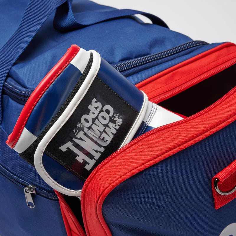 LEONE BAG COLOR BLOCK DUFFEL BAG (Blue/Red) - AC956