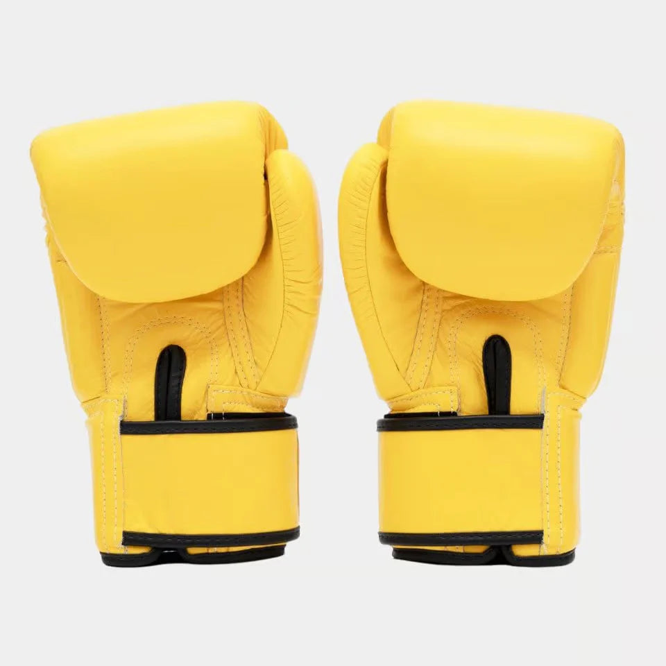 Fairtex BGV1 - MUAY THAI / BOXING GLOVES (Yellow) Premium Leather