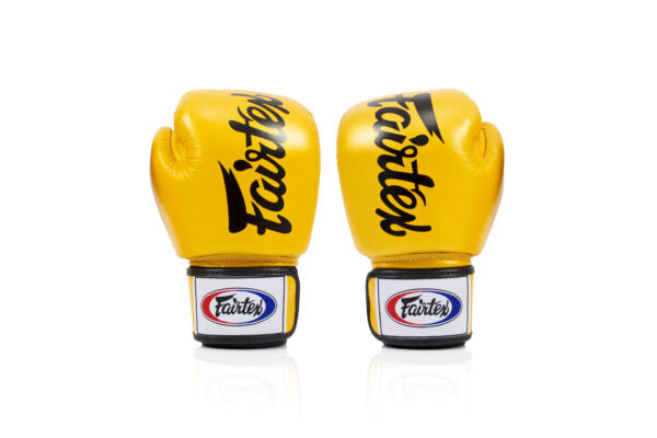 Fairtex BGV19 - "DELUXE Tight Fit" MUAY THAI / BOXING GLOVES (Colours) Premium Leather
