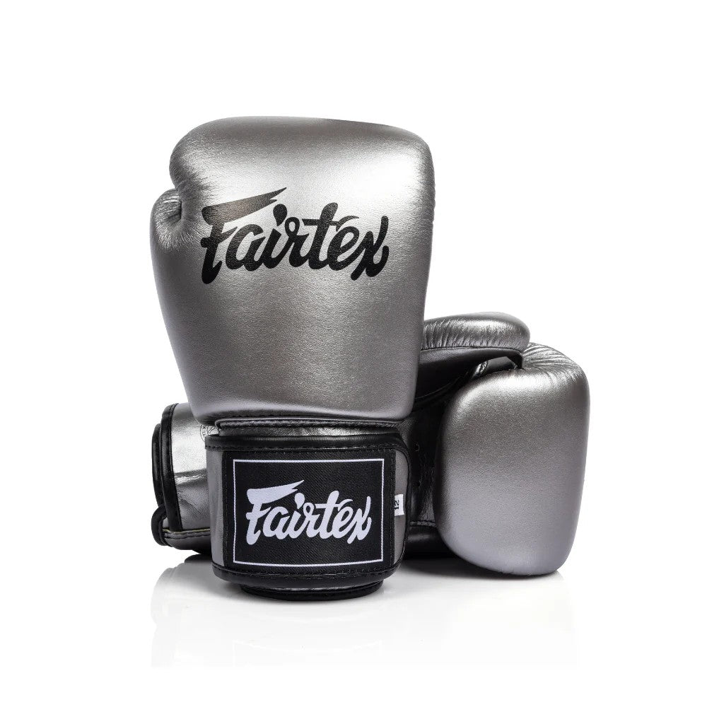 Fairtex BGV1C PLUS - "GUN METALLIC" MUAY THAI / BOXING GLOVES