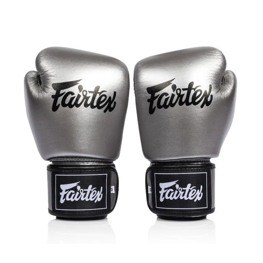 Fairtex BGV1C PLUS - "GUN METALLIC" MUAY THAI / BOXING GLOVES