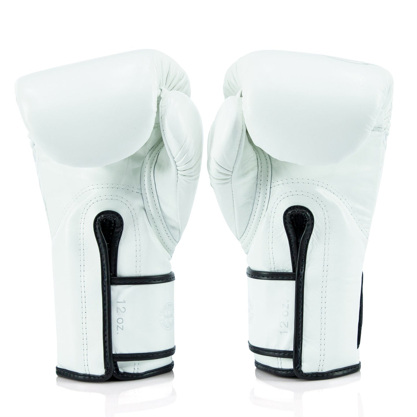 Fairtex BGVG3 - BOXING GLOVES "X GLORY KICKBOXING White Silver" Genuine Leather