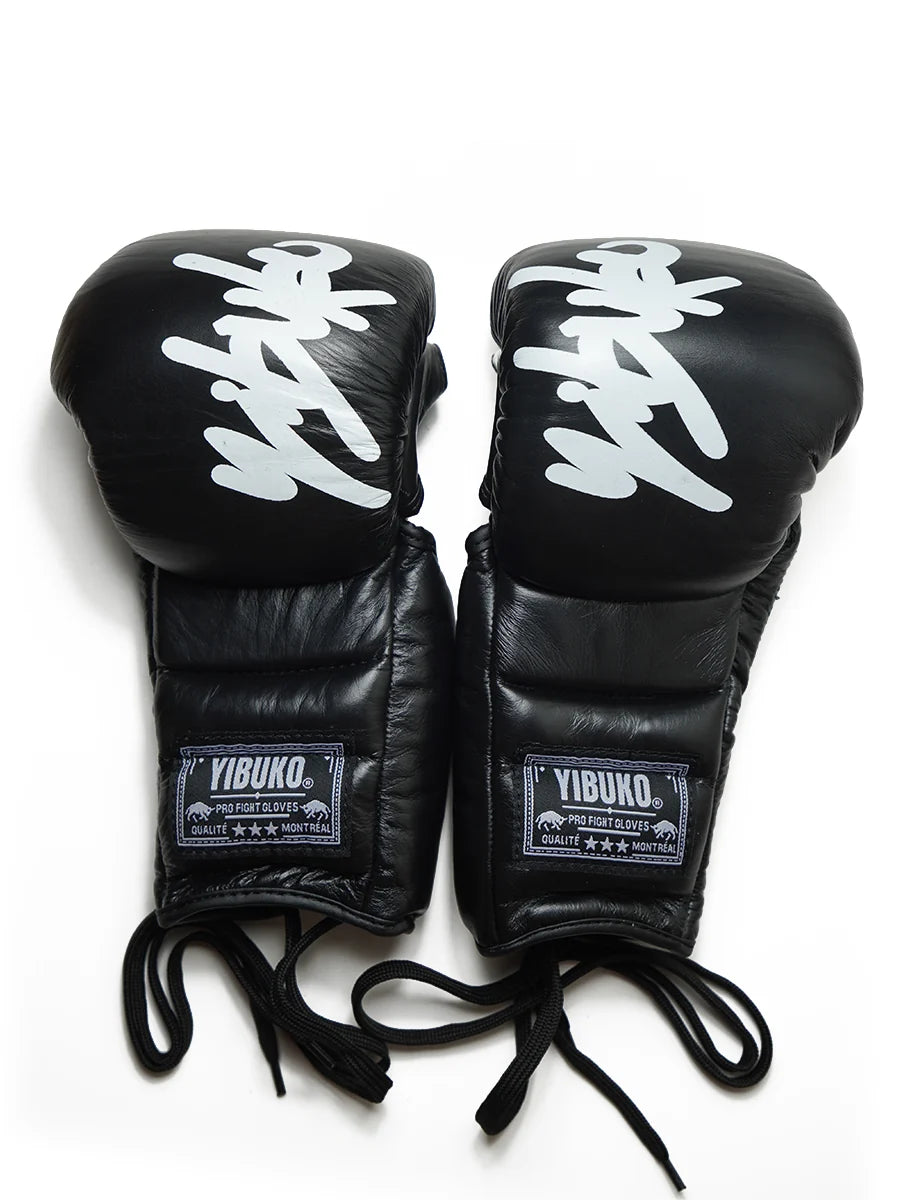 LACE-UP MMA GLOVE (BLACK/PINK)