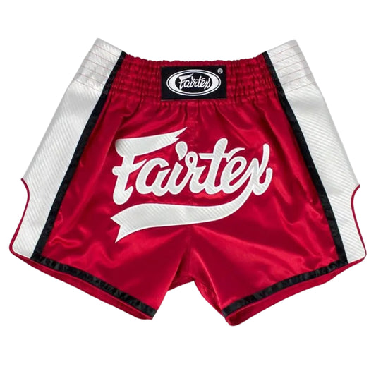 Fairtex MUAY THAI / BOXING SHORTS (Red White) - BS1704