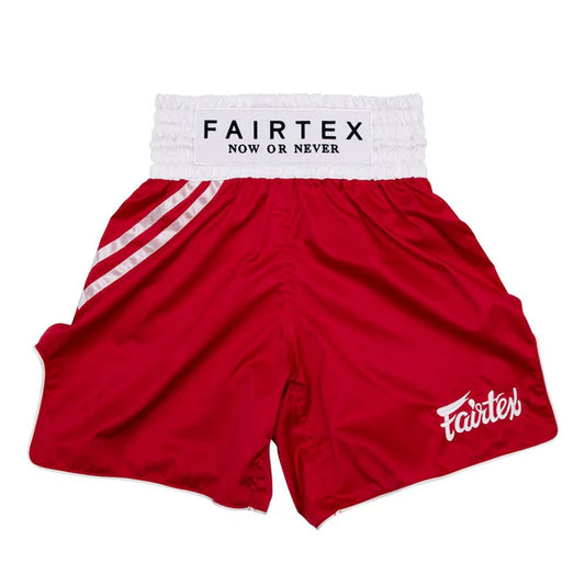 Fairtex BOXING TRUNKS "CLASSIC RED" - BT2008
