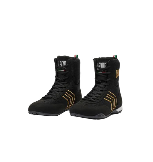 LEONE BOXING SHOES "Hermes" (Black - Gold) - CL188D
