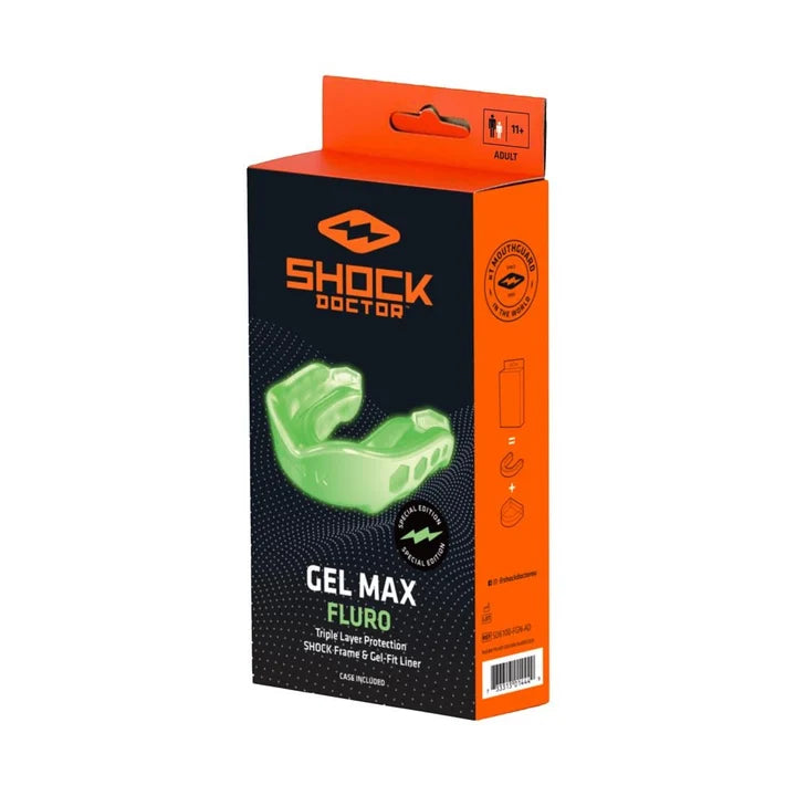 SHOCK DOCTOR - Mouthguard Gel Max (Fluro Green) - 6100-FGN