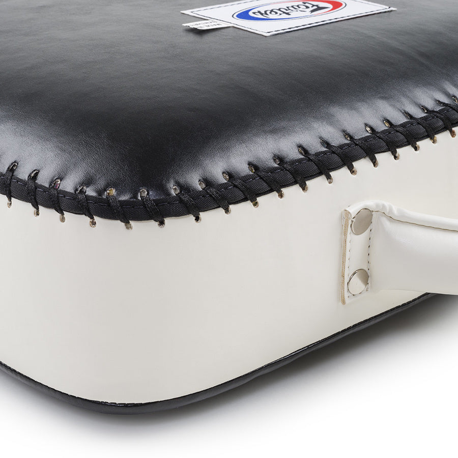 Fairtex LEG KICK PAD (Black / White) - LKP1