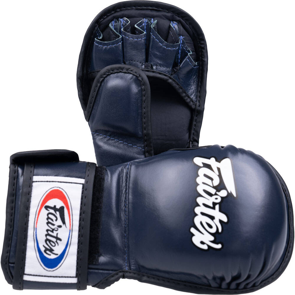 Fairtex FGV15-MMA SPARRING DOUBLE WRIST WRAP GLOVES (Blue)