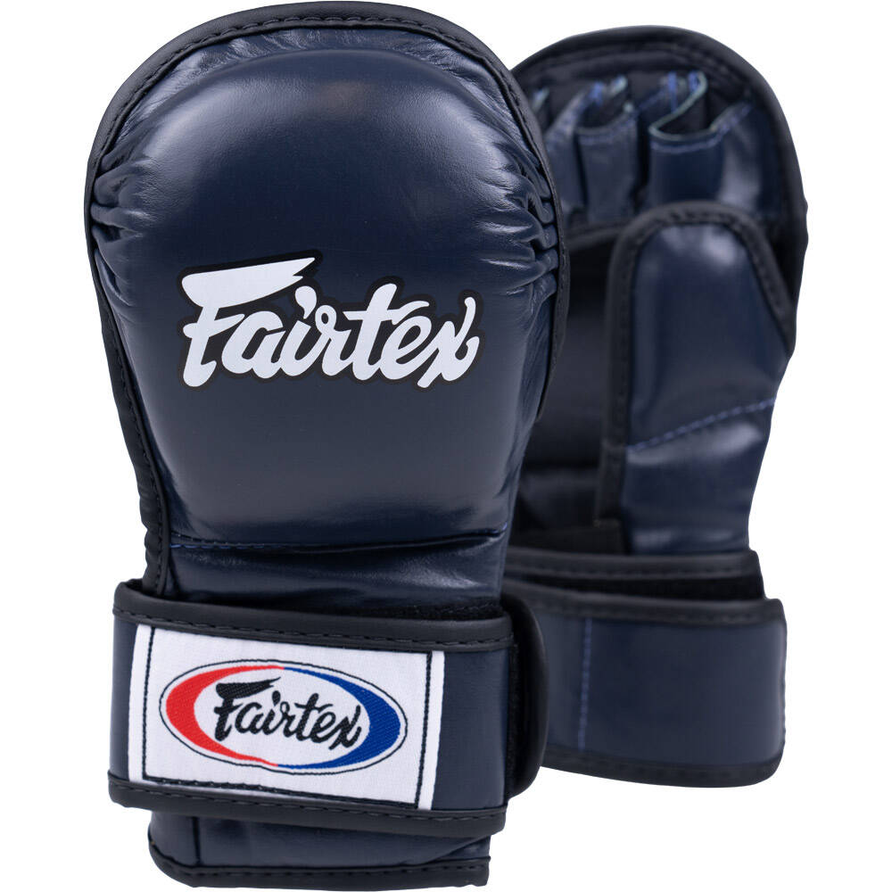 Fairtex FGV15-MMA SPARRING DOUBLE WRIST WRAP GLOVES (Blue)