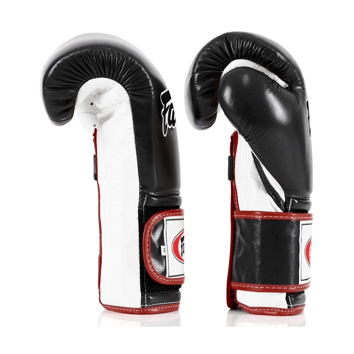 Fairtex BGV9 - Heavy Hitter's "Mexican Style" Gloves (Black/White/Red)) Genuine Leather