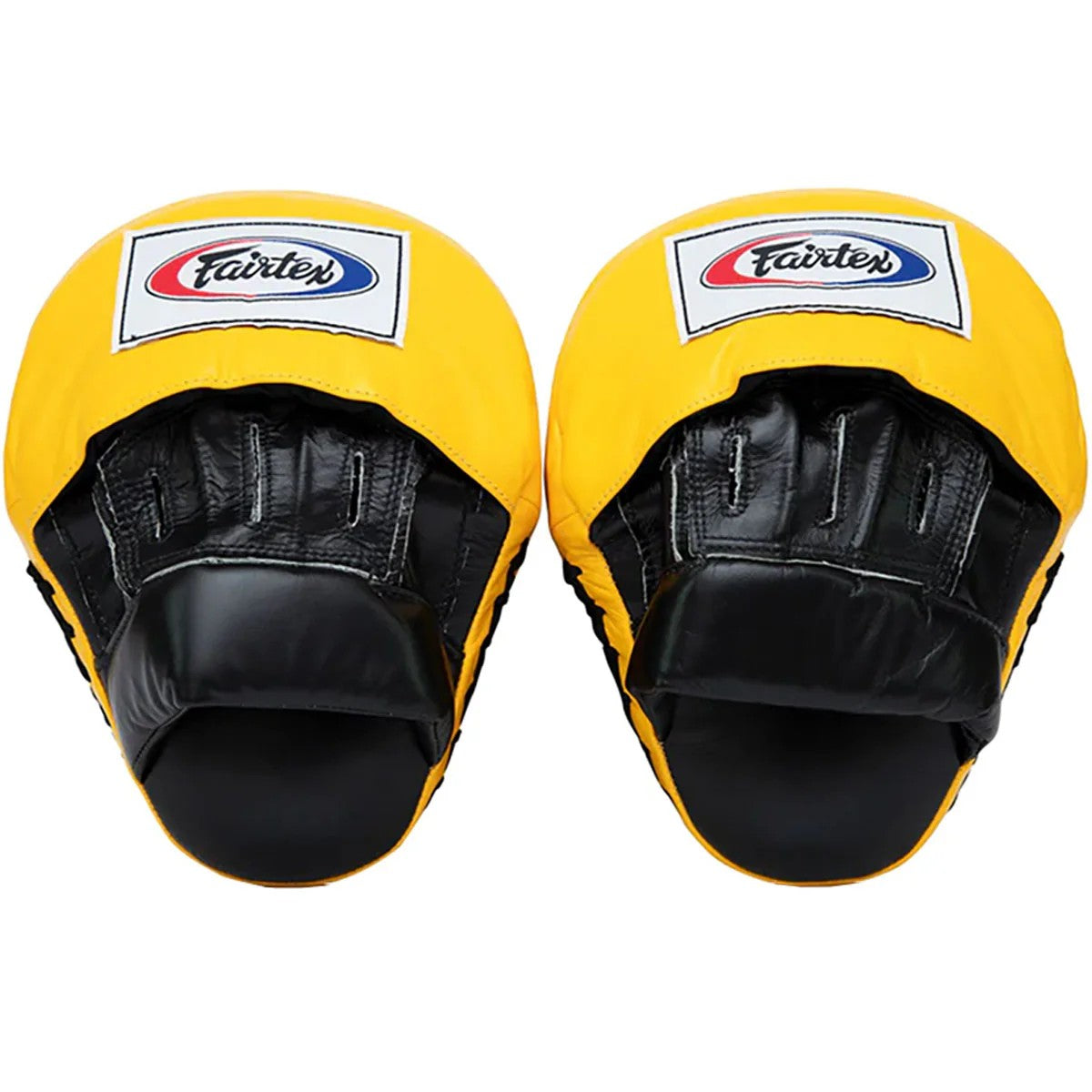 Fairtex "Ultimate Contour" FOCUS MITTS (Black / Yellow) - FMV9