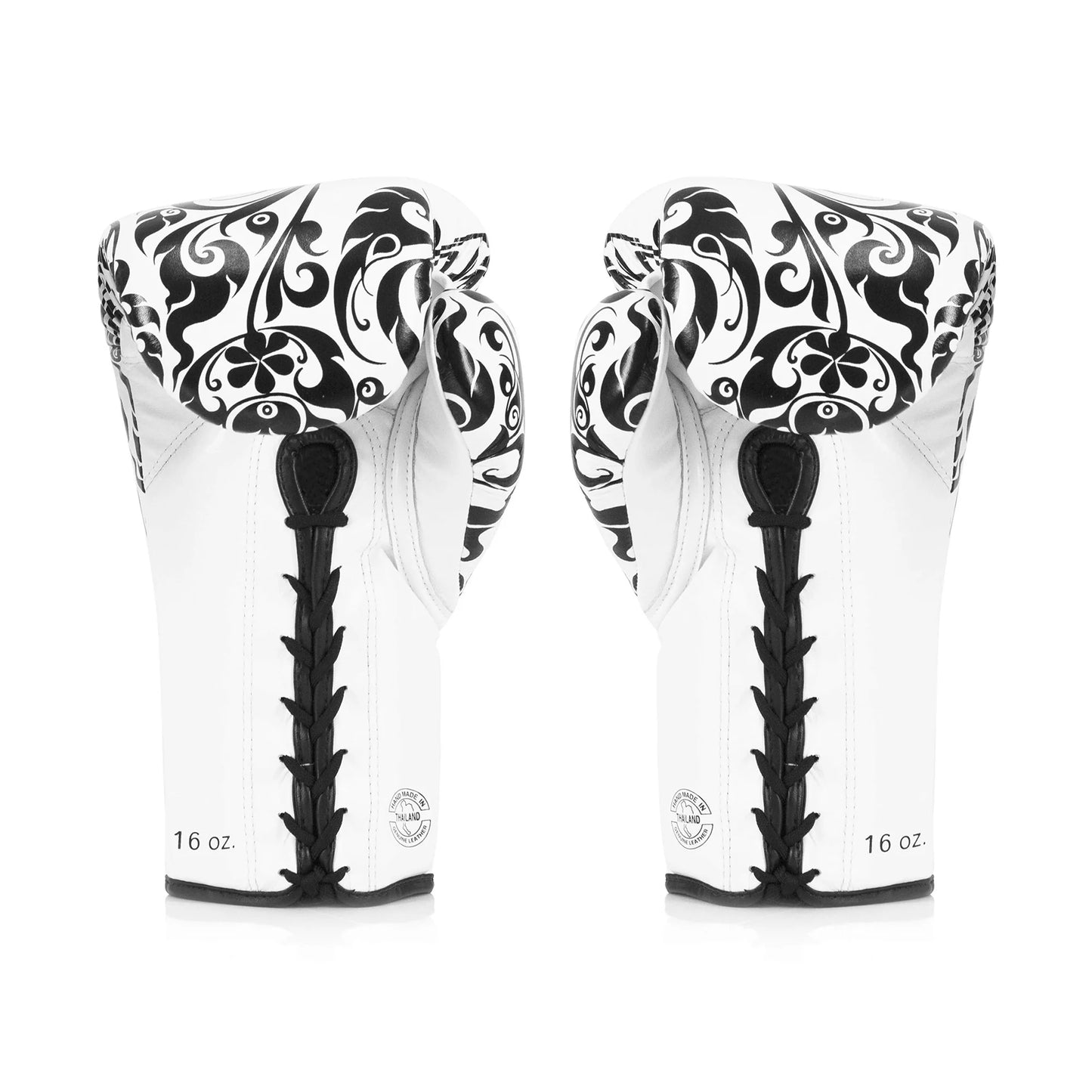 Fairtex BGLG2 - BOXING GLOVES "X GLORY KICKBOXING "White Gold" Genuine Leather