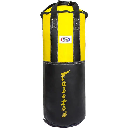 Fairtex HB2-LEATHER HEAVY BAG (90cm) (Yellow / Black)