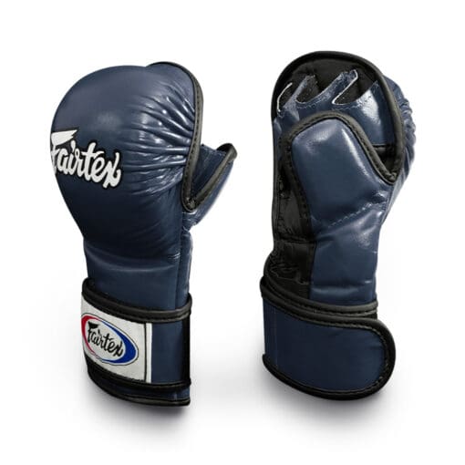 Fairtex FGV15-MMA SPARRING DOUBLE WRIST WRAP GLOVES (Blue)