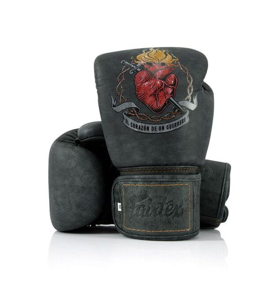 Fairtex BGV PREMIUM - MUAY THAI / BOXING GLOVES "Heart of Warrior" Premium Leather